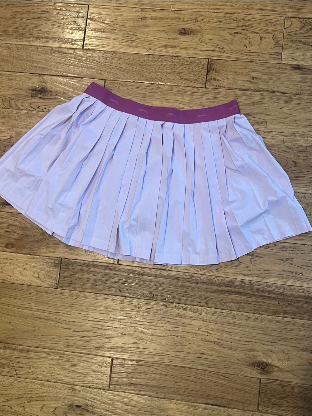 Slazenger Lavender Pleated Skirt with Magenta Waistband